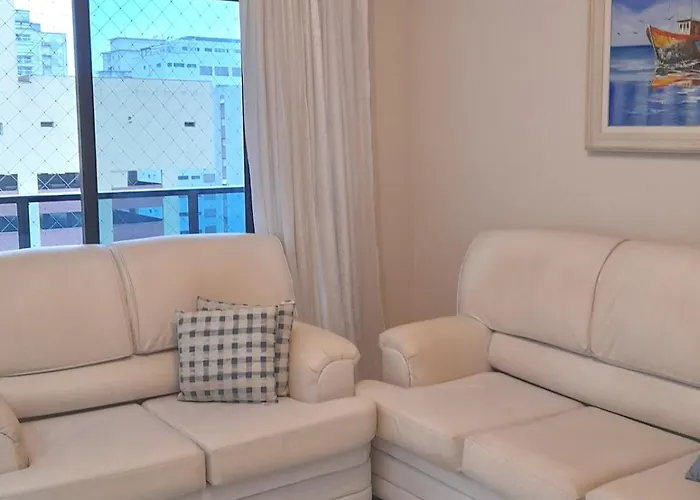 Flat Com Vista Parcial Ao Mar Apartamento Guarujá